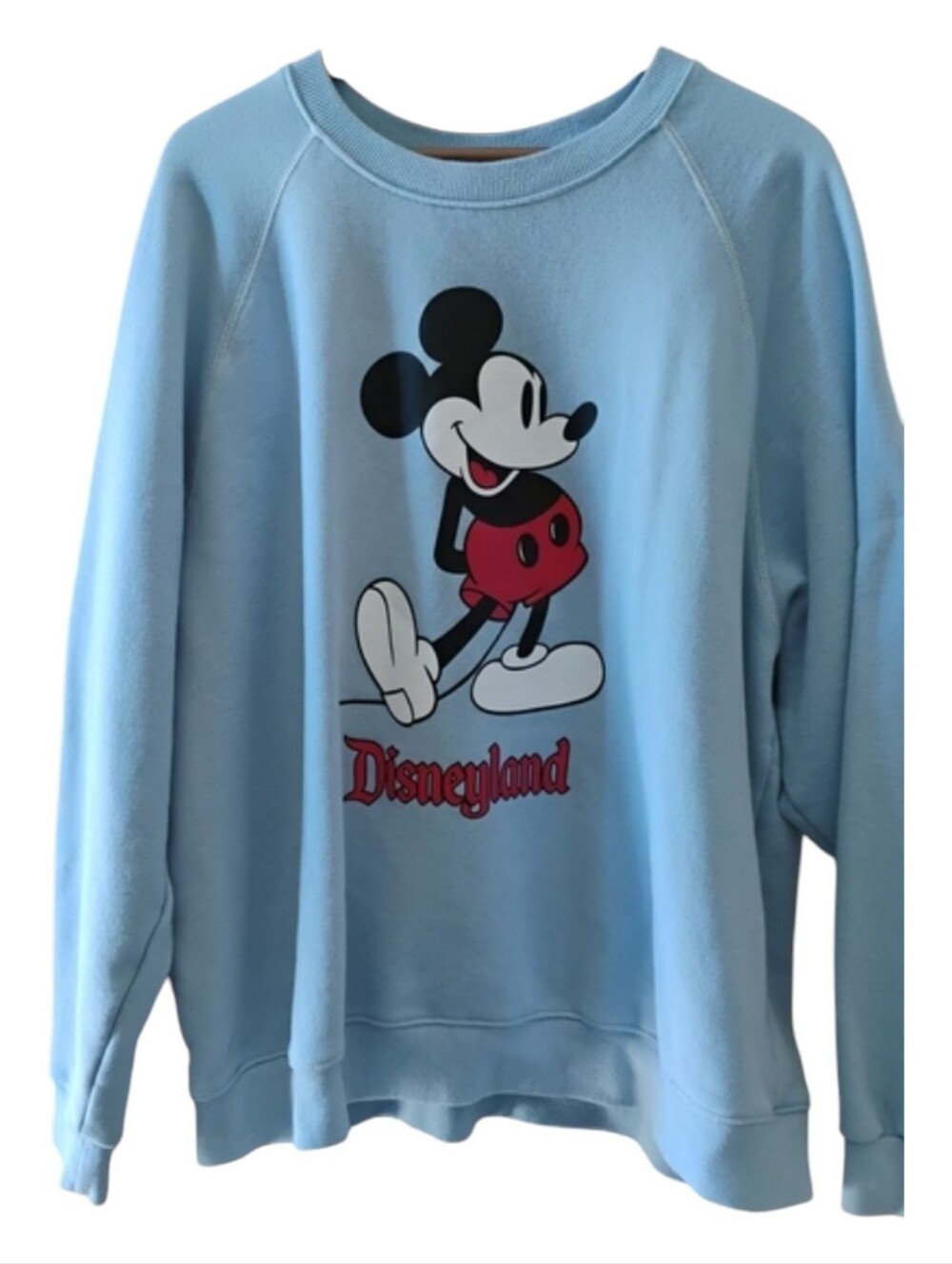Disney Light Blue Vintage Mickey Graphic Pullover Sz XXL